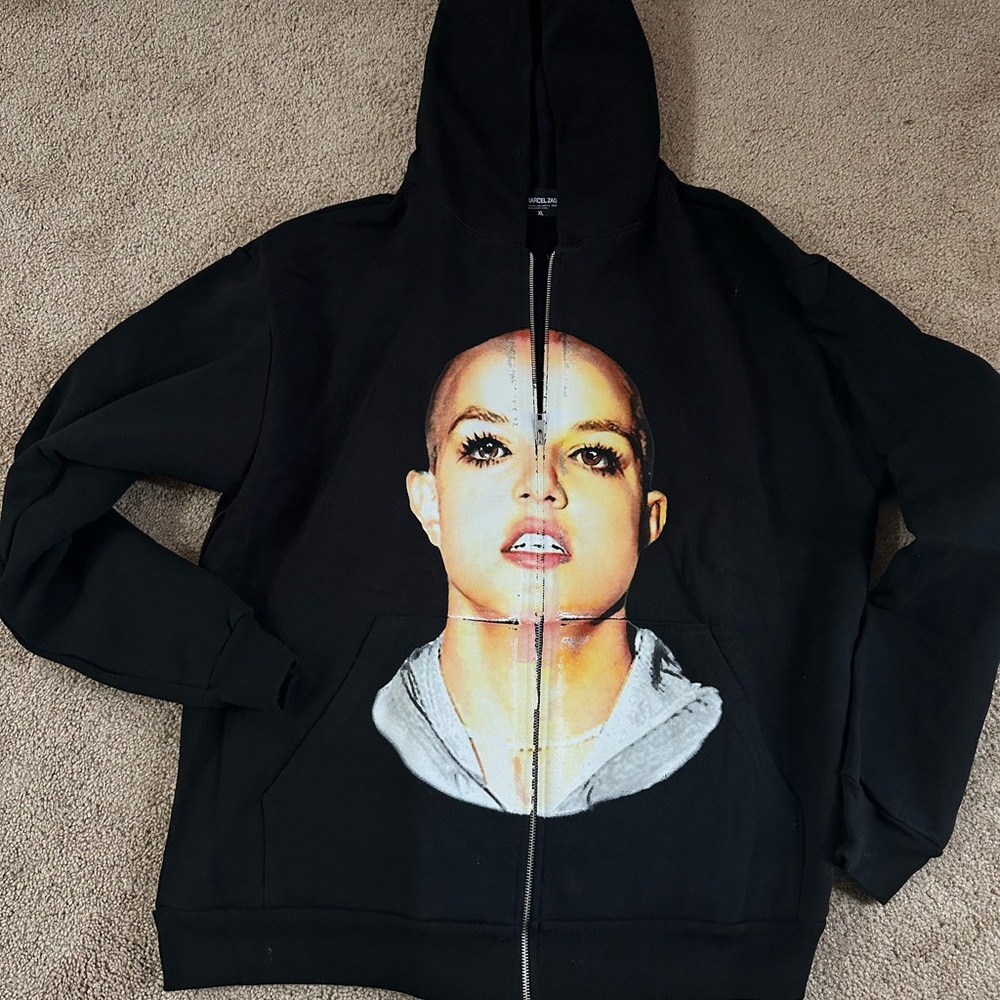 Brand New Marcel Zago Cry Zip Up Hoodie RARE